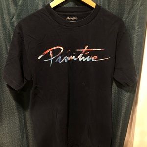Primitive color logo t-shirt, size M